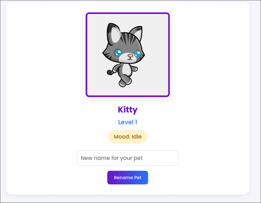 Carbon Footprint Tracker happy pet state